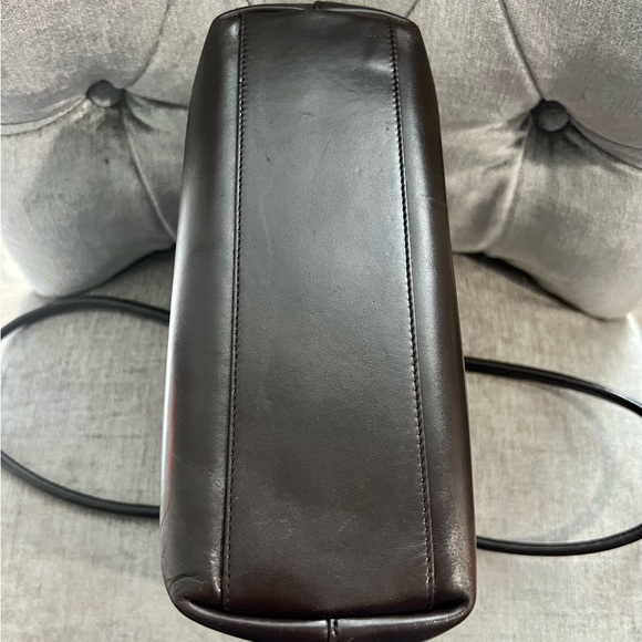 Authentic Prada Brown Leather Shoulder Bag - EUC - Picture 5 of 11